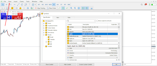 Finding stocks on MT5