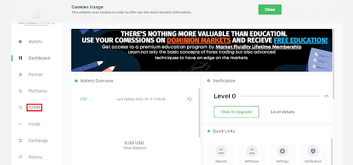 Dominion Options PAMM