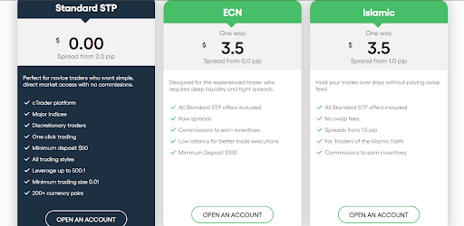 Dominion Options accounts