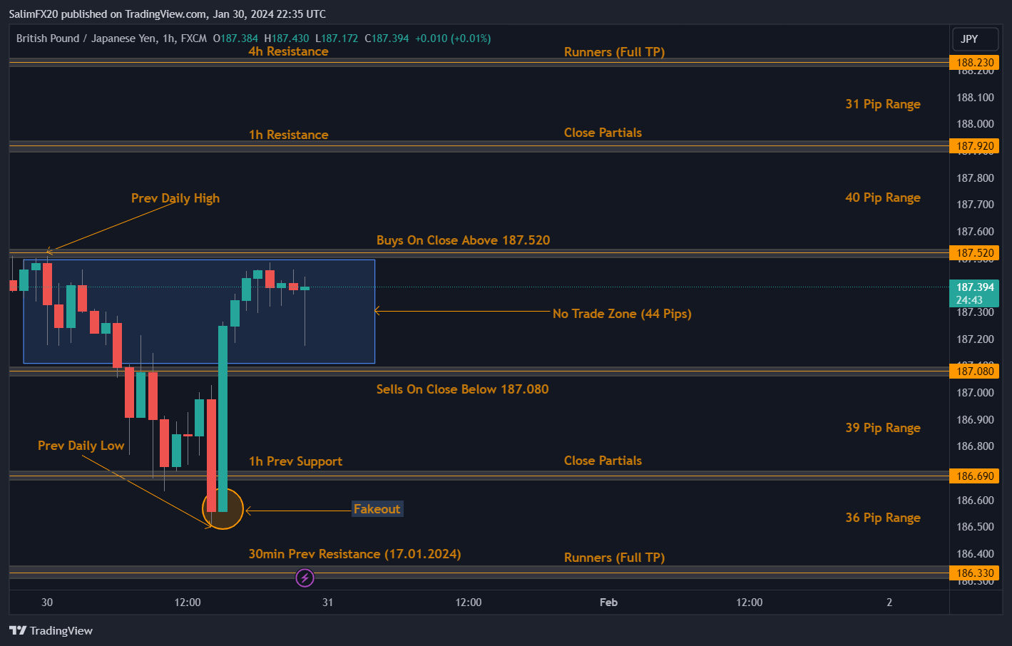 GBPJPY Technical Analysis 31.01.2024 1h chart