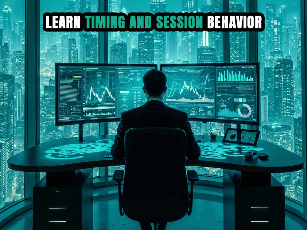 learning timing and session behavior on screen